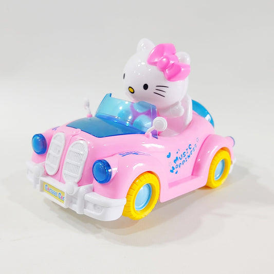 Hello Kitty with battery car