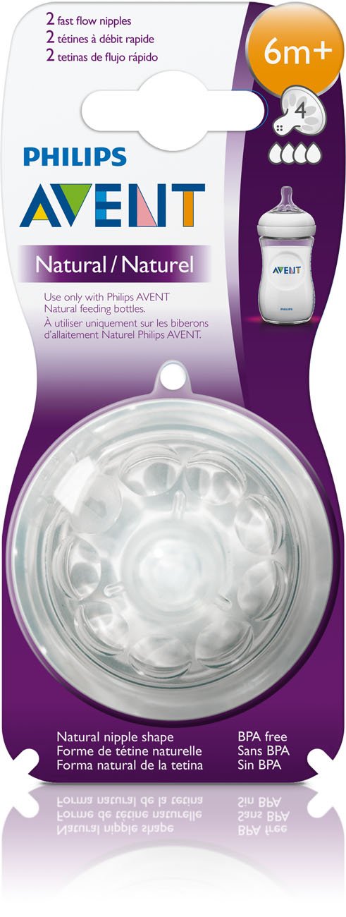 TEAT (Philips Avent Natural Teat 6M+) (2PCS)